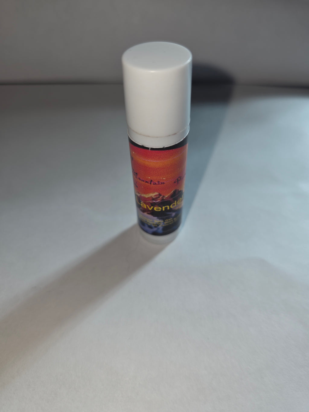 Lavender Lip Balm twist tube with cap on
